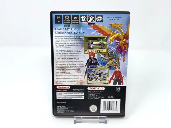 Parte trasera de Tales of Symphonia (ESP) para Nintendo GameCube