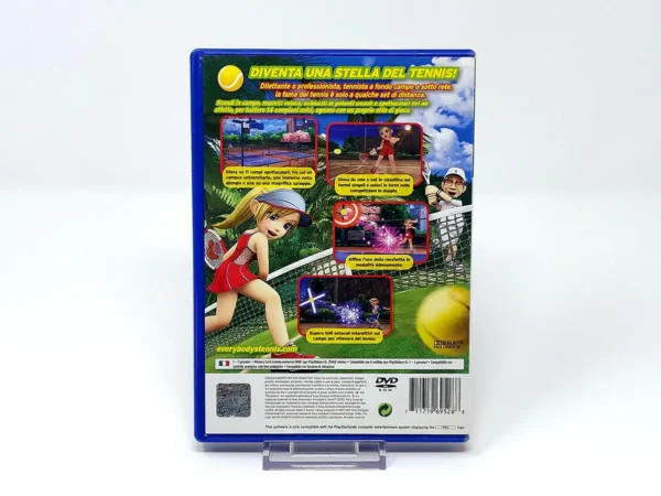 Parte trasera de Everybody's Tennis (ITA) (Rebajado) para PlayStation 2, edición PAL Italia