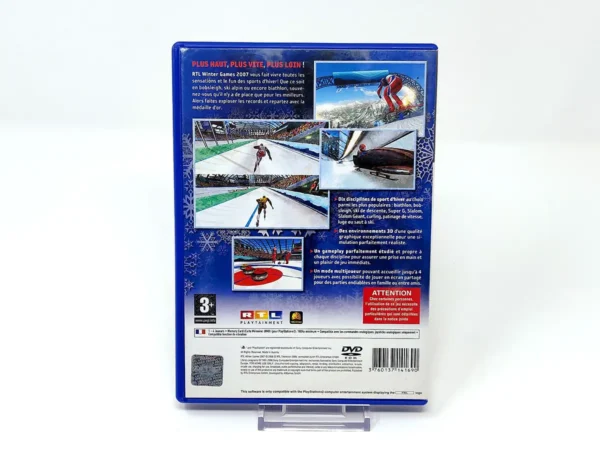 Parte trasera de RTL Winter Games 2007 (FRA) para PlayStation 2, edición PAL Francia