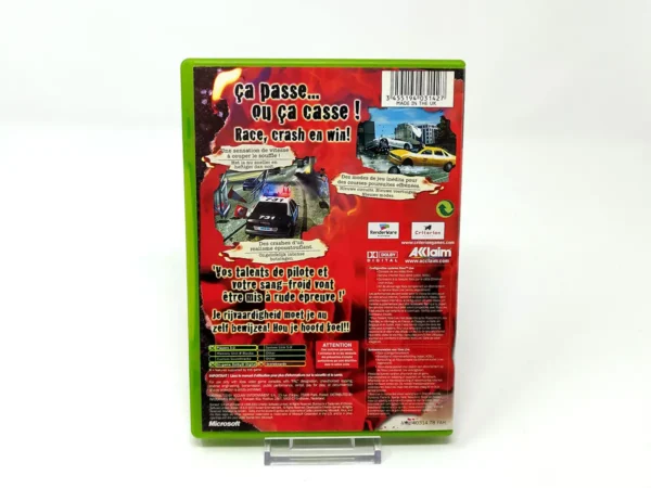 Parte trasera de Burnout 2: Point of Impact (FRA) para XBOX, edición PAL Francia