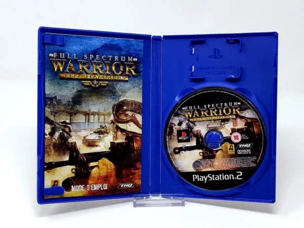 Interior del juego Full Spectrum Warrior: Ten Hammers (FRA) para PlayStation 2 con disco y manual