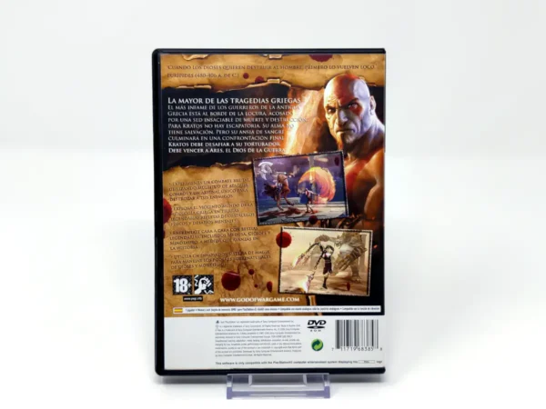 Parte trasera de God of War (ESP) (Rebajado) para PlayStation 2, edición PAL España