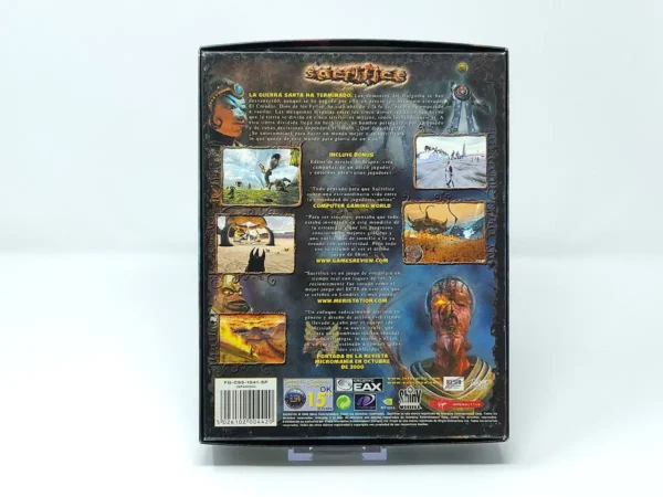 Parte trasera de Sacrifice (ESP) (Caja + Manual) para PC, edición PAL España
