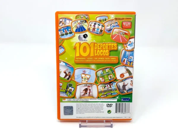 Parte trasera de EyeToy: Play Sports (ESP) (v2) para PlayStation 2, edición PAL España