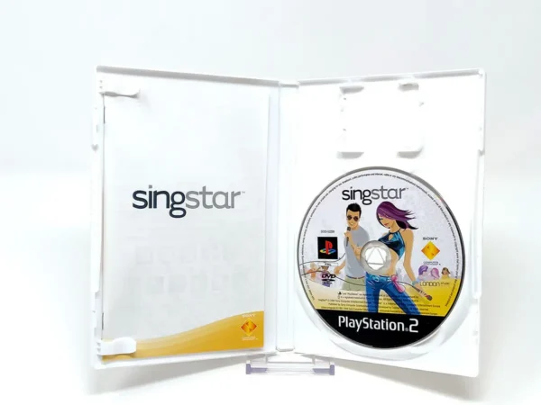 Interior del juego SingStar (ESP) (v2) para PlayStation 2 con disco y manual