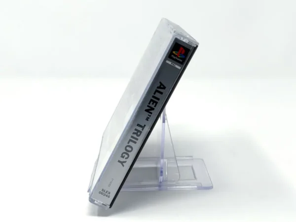 Interior del juego Alien Trilogy (ALE) (Platinum) para PlayStation 1 con disco y manual