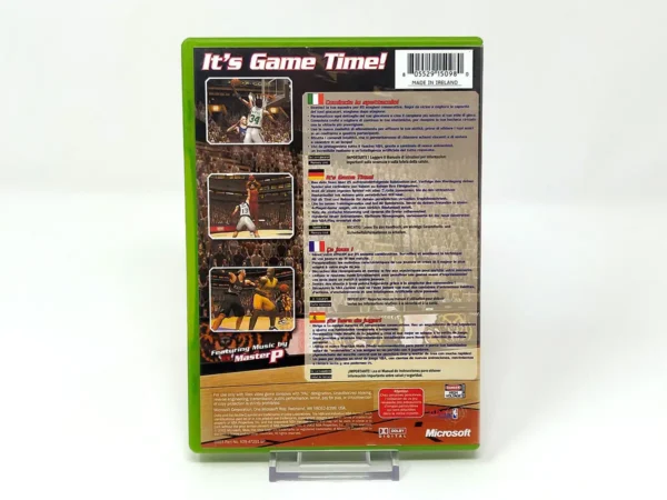 Parte trasera de NBA Inside Drive 2003 (ESP) para XBOX, edición PAL España