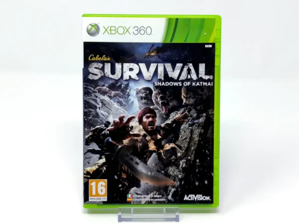 Portada de Cabela's Survival: Shadows of Katmai (ESP) para XBOX 360, edición PAL España, de segunda mano