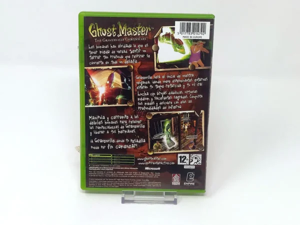 Parte trasera de Ghost Master: The Gravenville Chronicles (ESP) (Rebajado) para XBOX, edición PAL España