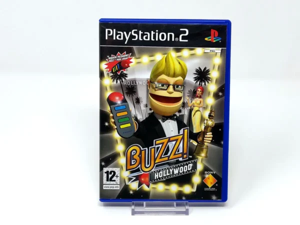 Portada de Buzz! Hollywood (ESP) (Promo) para PlayStation 2, edición PAL España, de segunda mano