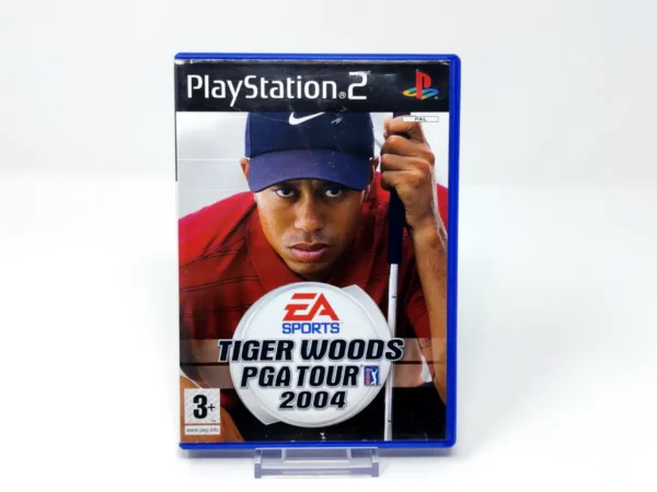 Portada de Tiger Woods PGA Tour 2004 (UK) para PlayStation 2, edición PAL UK, de segunda mano