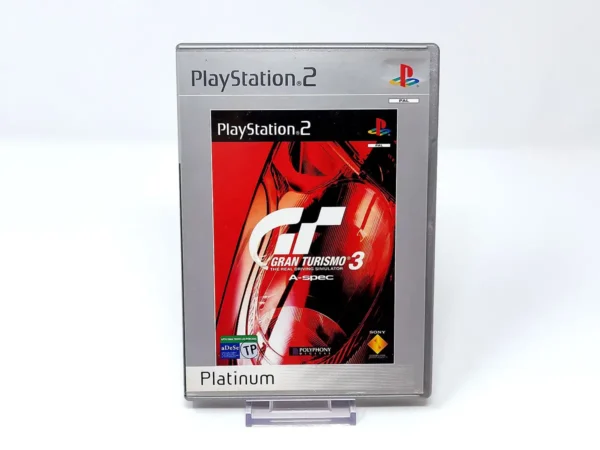 Portada de Gran Turismo 3: A-Spec (ESP) (Platinum) para PlayStation 2, edición PAL España, de segunda mano