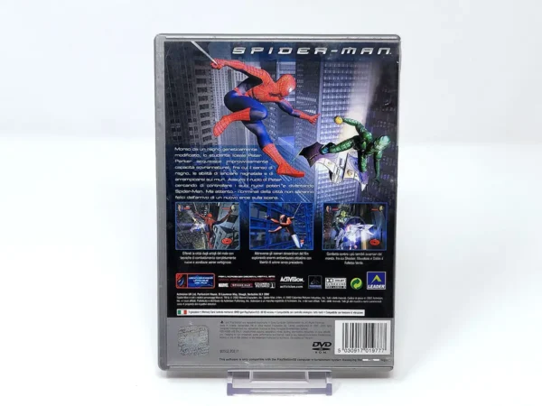 Parte trasera de Spider-Man (ITA) (Platinum) para PlayStation 2, edición PAL Italia