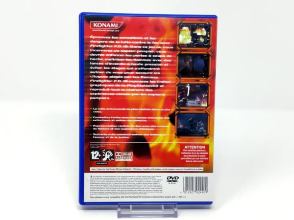 Parte trasera de Firefighter F.D.18 (FRA) (Rebajado) para PlayStation 2, edición PAL Francia