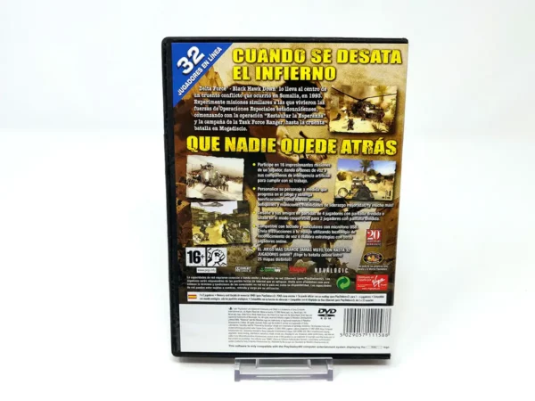 Parte trasera de Delta Force: Black Hawk Down (ESP) (Rebajado) para PlayStation 2, edición PAL España