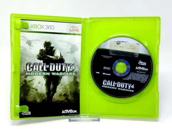 Interior del juego Call of Duty 4: Modern Warfare (ESP) (Rebajado) para XBOX 360 con disco y manual