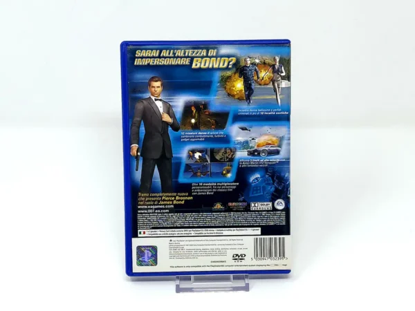 Parte trasera de James Bond 007: Nightfire (ITA) para PlayStation 2, edición PAL Italia