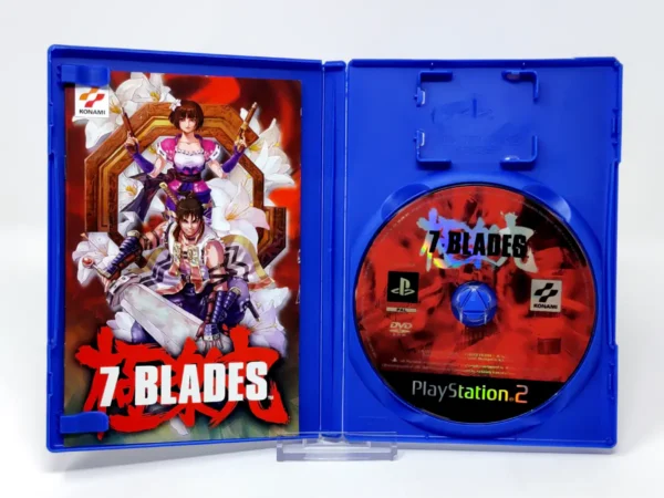 Interior del juego 7 Blades (ESP) (v2) para PlayStation 2 con disco y manual