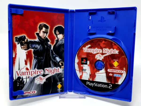 Interior del juego Vampire Night (ESP) para PlayStation 2 con disco y manual