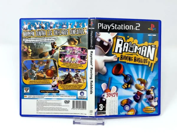 Rayman: Raving Rabbids (ESP) (Carátula) (Rebajado) para PlayStation 2, edición PAL España, de segunda mano