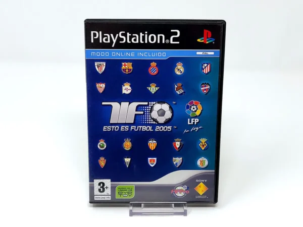 Portada de Esto es Futbol 2005 (ESP) para PlayStation 2, edición PAL España, de segunda mano