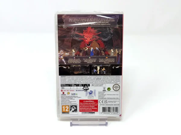 Parte trasera de Record of Lodoss War Deedlit in Wonder Labyrinth (ESP) (Precintado) para Nintendo Switch, edición PAL España