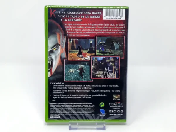 Parte trasera de Blood Omen 2: The Legacy of Kain Series (ESP) (Precintado) para XBOX, edición PAL España