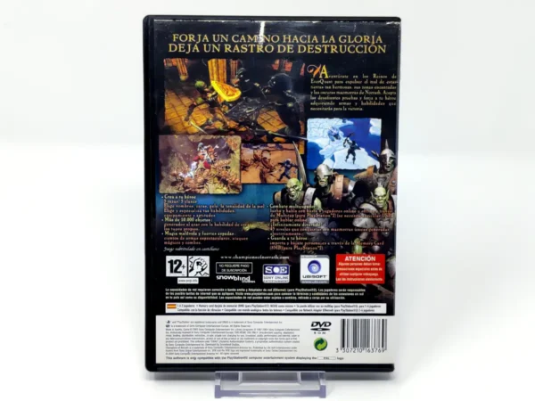 Parte trasera de Champions of Norrath (ESP) (Rebajado) para PlayStation 2, edición PAL España