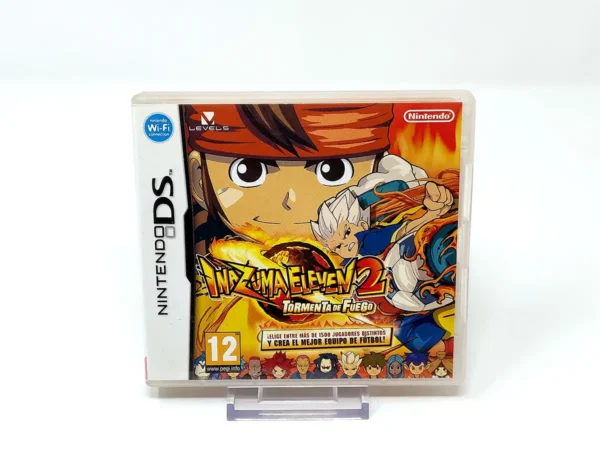 Portada de Inazuma Eleven 2: Tormenta de Fuego (ESP) para Nintendo DS, edición PAL España, de segunda mano