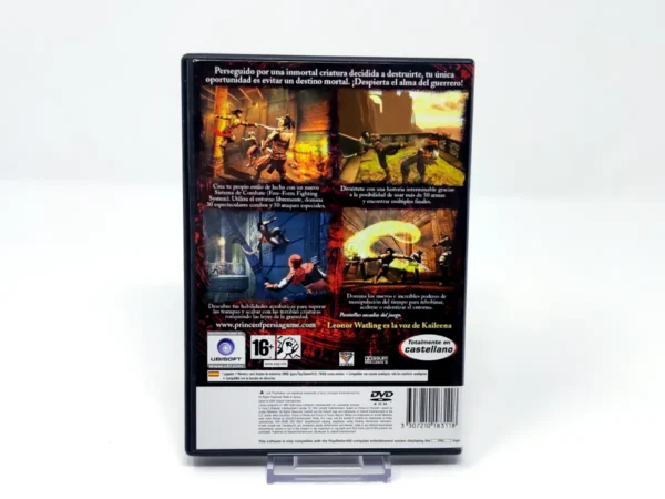 Parte trasera de Prince of Persia: El Alma del Guerrero (ESP) (Rebajado) para PlayStation 2, edición PAL España