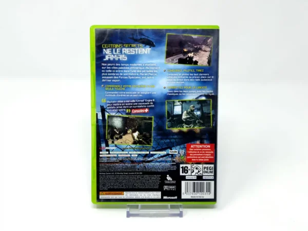 Parte trasera de BlackSite (FRA) para XBOX 360, edición PAL Francia