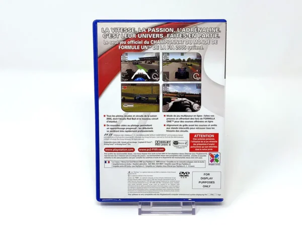 Parte trasera de Formula One 05 (FRA) (Promo) para PlayStation 2, edición PAL Francia
