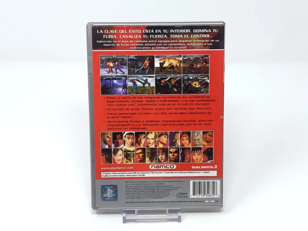 Parte trasera de Tekken Tag Tournament (ESP) (Platinum) para PlayStation 2, edición PAL España