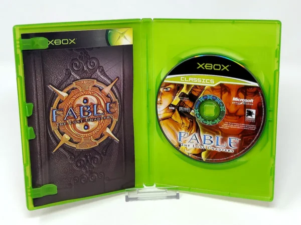 Interior del juego Fable: The Lost Chapters (ESP) (Classics) para XBOX con disco y manual