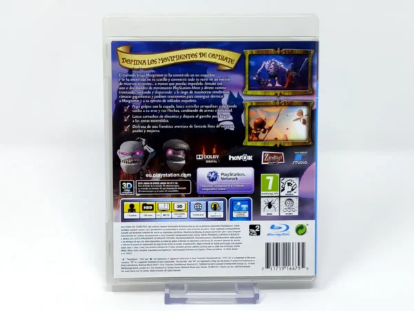 Parte trasera de Medieval Moves (ESP) para PlayStation 3, edición PAL España