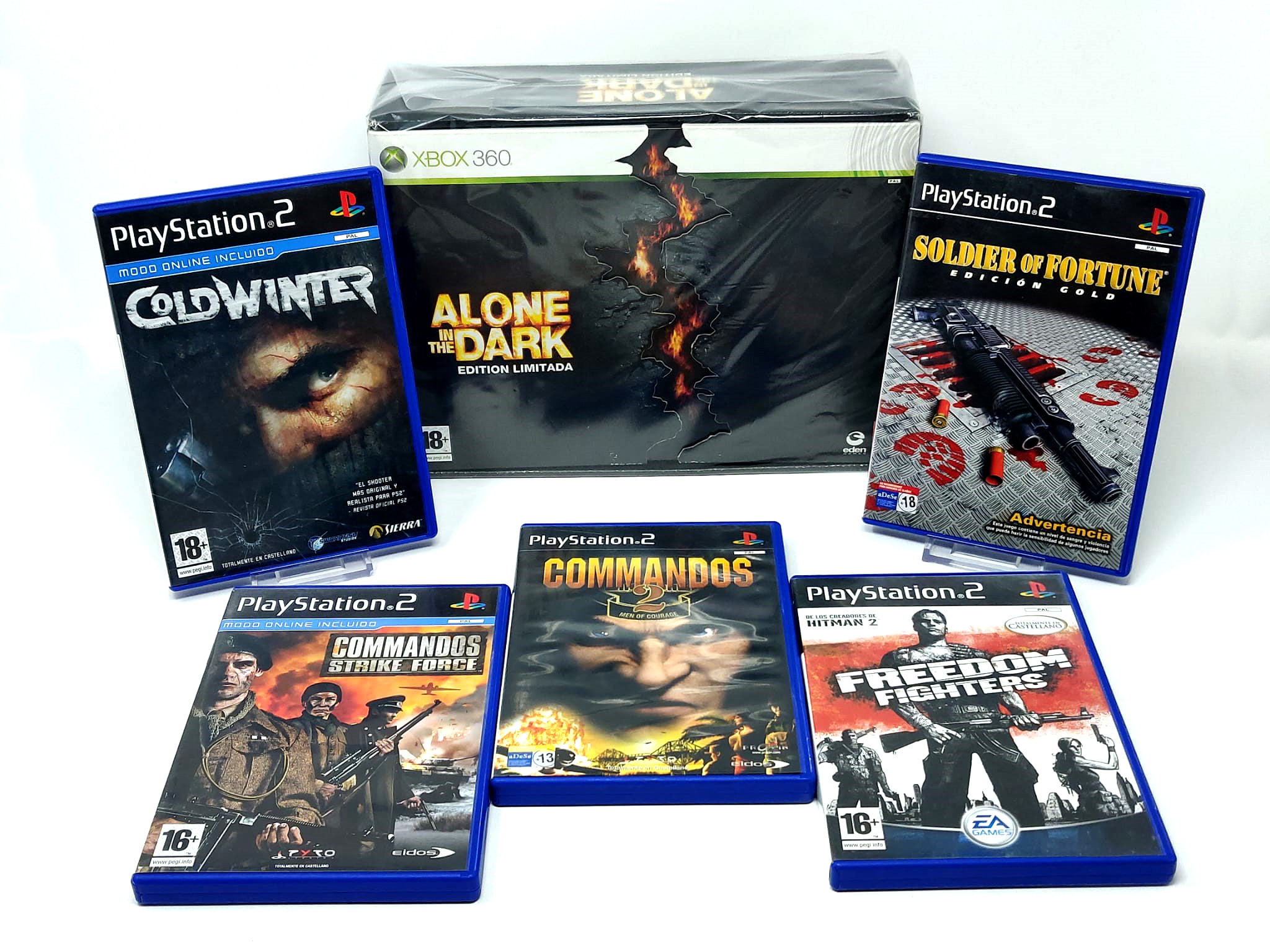 Portada de Lote Videojuegos (REF:5125005) para PlayStation 2, edición PAL España, de segunda mano