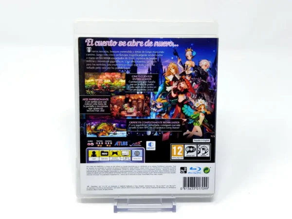 Parte trasera de Odin Sphere: Leifthrasir (ESP) para PlayStation 3, edición PAL España