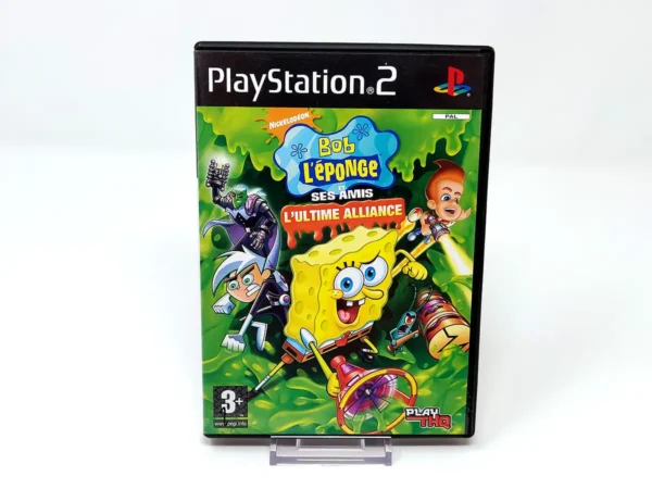 Portada de Bob L'éponge et ses amis: L'ultime alliance (FRA) para PlayStation 2, edición PAL Francia, de segunda mano