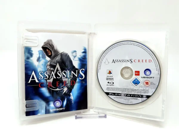 Interior del juego Assassin's Creed (ESP) para PlayStation 3 con disco y manual