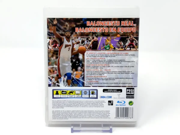 Parte trasera de NBA 2K8 (ESP) para PlayStation 3, edición PAL España