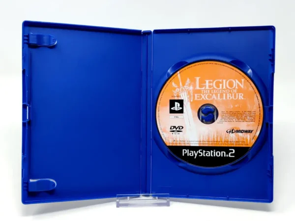 Interior del juego Legion: The Legend of Excalibur (ESP) (Rebajado) para PlayStation 2 con disco y manual
