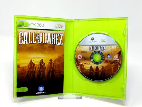Interior del juego Call of Juarez (ESP) para XBOX 360 con disco y manual