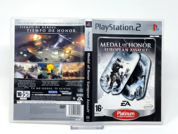 Medal of Honor: European Assault (ESP) (Platinum) (Carátula) para PlayStation 2, edición PAL España, de segunda mano