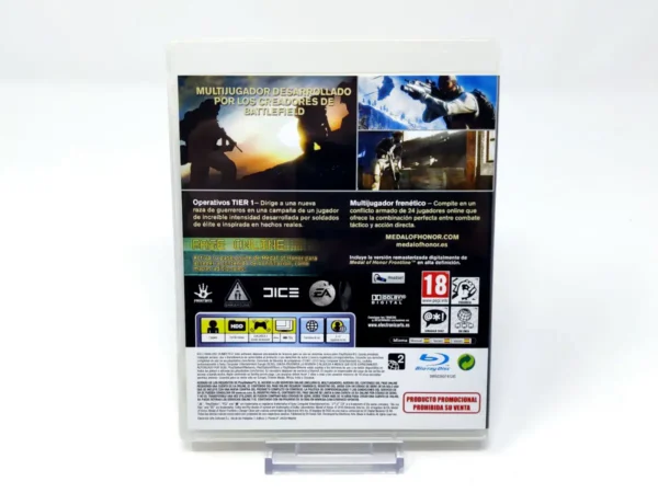 Parte trasera de Medal of Honor (ESP) (Promo) para PlayStation 3, edición PAL España