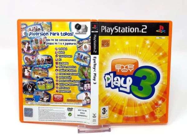 EyeToy: Play 3 (ESP) (v1) (Carátula) para PlayStation 2, edición PAL España, de segunda mano