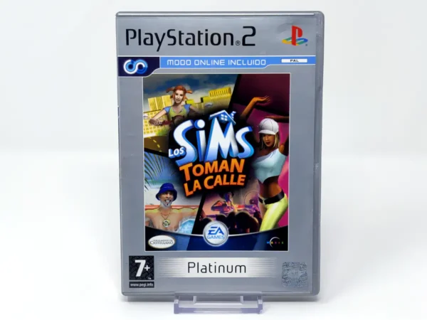 Portada de Los Sims: Toman la Calle (ESP) (Platinum) para PlayStation 2, edición PAL España, de segunda mano