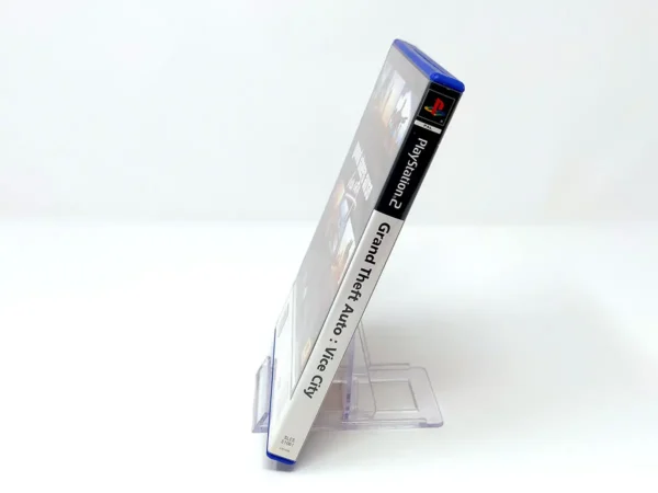 Lateral de la caja de Grand Theft Auto: Vice City (UK) para PlayStation 2
