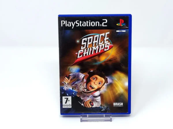 Portada de Space Chimps (UK) para PlayStation 2, edición PAL UK, de segunda mano