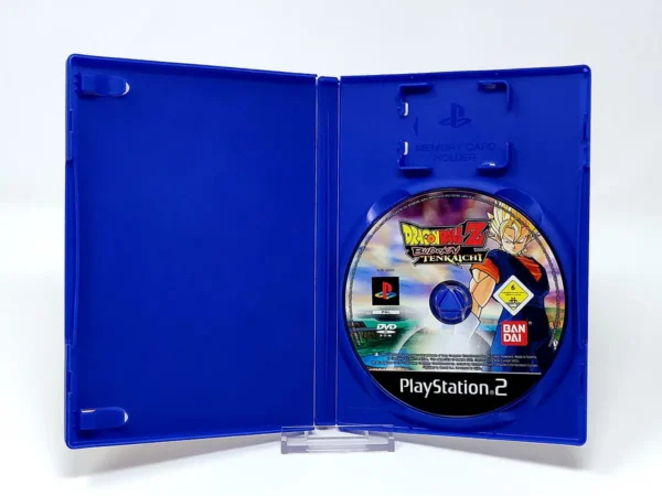 Interior del juego Dragon Ball Z: Budokai Tenkaichi (FRA) (Rebajado) para PlayStation 2 con disco y manual