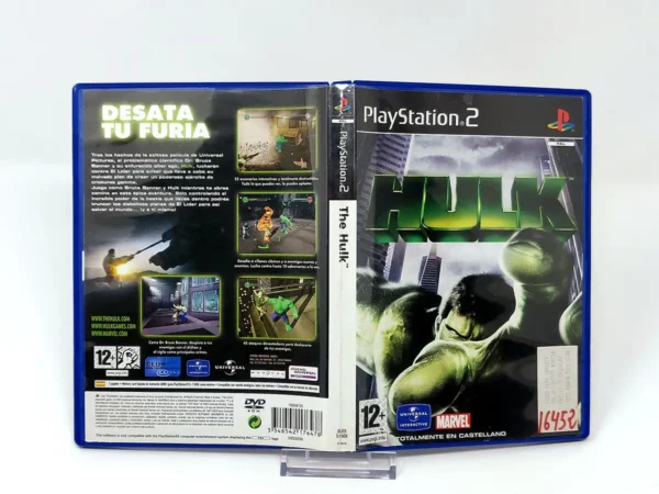 Hulk (ESP) (Carátula) (Rebajado) para PlayStation 2, edición PAL España, de segunda mano